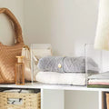 2-Piece Adjustable Clear Shelf Dividers