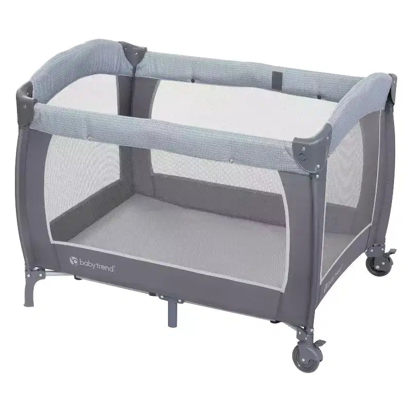 Twins Nursery Center Playard - Cozy Gray