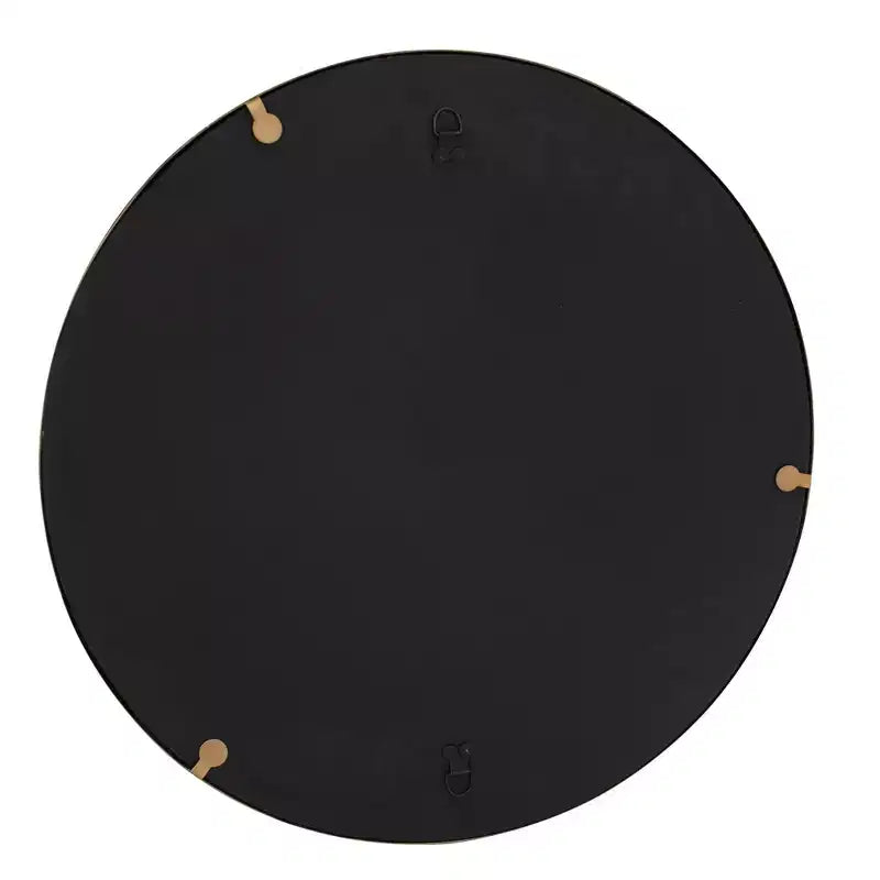 22.5" Round Iron Framed Antiqued Wall Mirror