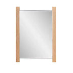 Howard Elliott 22"x16" Natural Wood Side Framed Rectangular Vanity Mirror