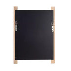 Specchio rettangolare da bagno 56 x 41 cm con cornice laterale in legno naturale
