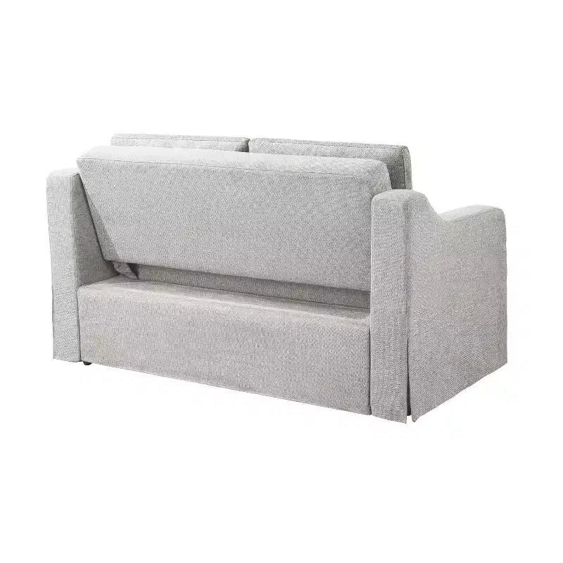 Convertible Loveseat with Woven Linen Upholstery