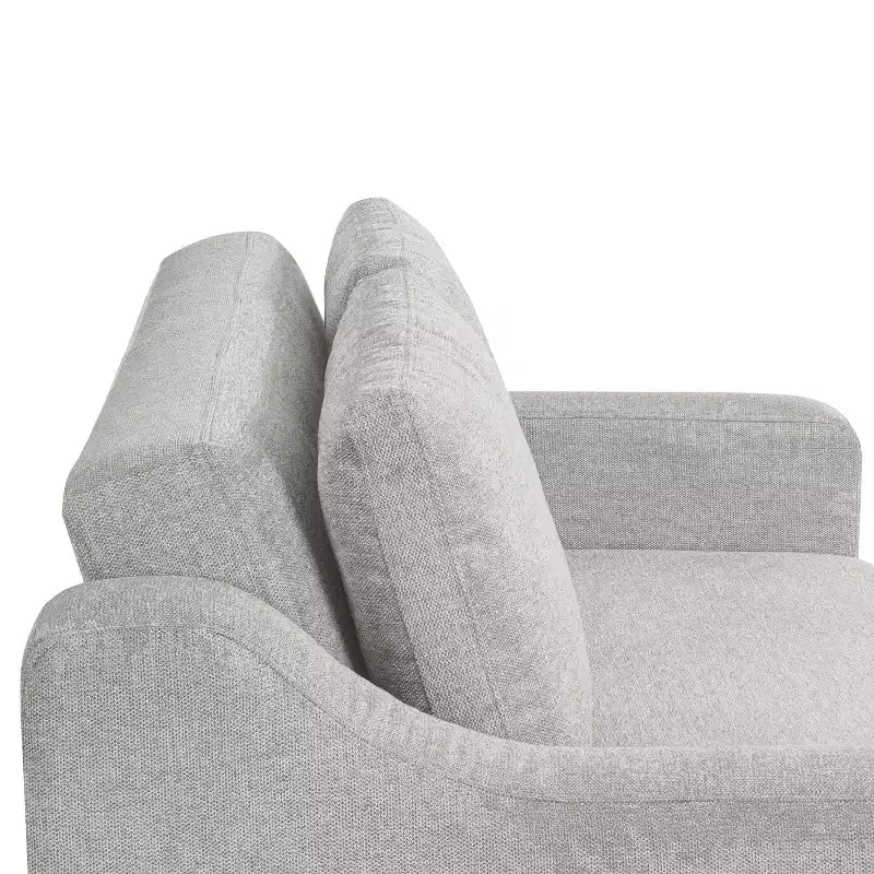 Convertible Loveseat with Woven Linen Upholstery