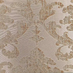 Poltrona con schienale alto Alsace – Rivestimento trapuntato floreale, ciliegio scuro / marrone chiaro