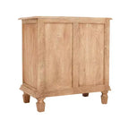 Comodino da 76 cm in rattan con cassetto e armadietto – Legno di mango, marrone