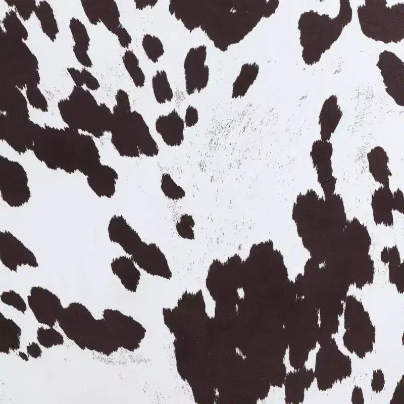 Storage Accent Ottoman – Brown Cow Print