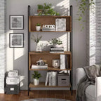 Libreria a 5 ripiani da 169,5 cm con finitura rovere anticato