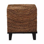 bali & pari Verino End Table Natural Seagrass/Espresso Brown