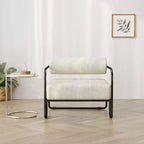 Poltrona accent in ferro da 27" con seduta imbottita per soggiorno e camera da letto