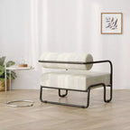 Poltrona accent in ferro da 27" con seduta imbottita per soggiorno e camera da letto