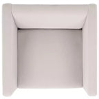 Poltrona in velluto con struttura in legno