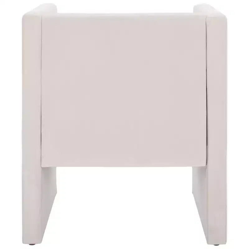 Velvet Accent Chair with Wood Frame