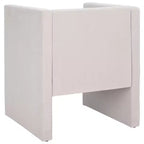 Poltrona in velluto con struttura in legno