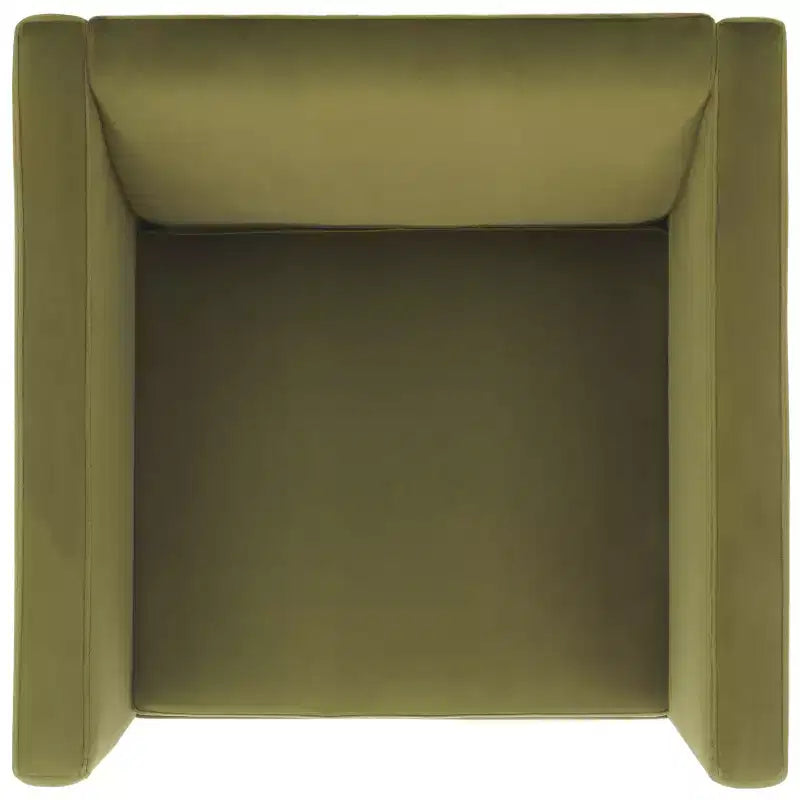Velvet Accent Chair with Wood Frame