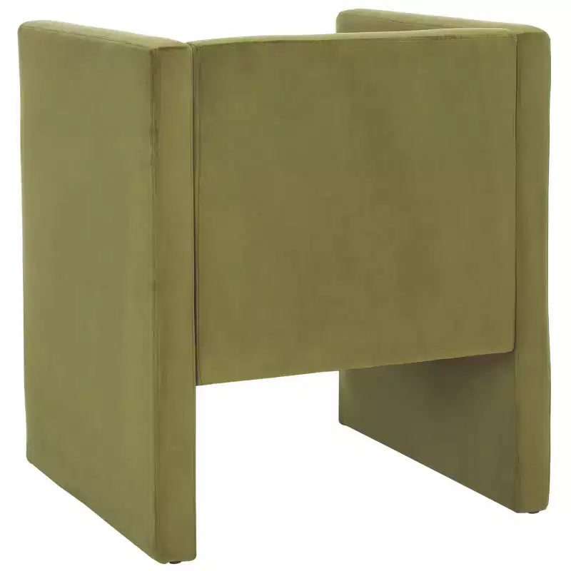 Velvet Accent Chair with Wood Frame