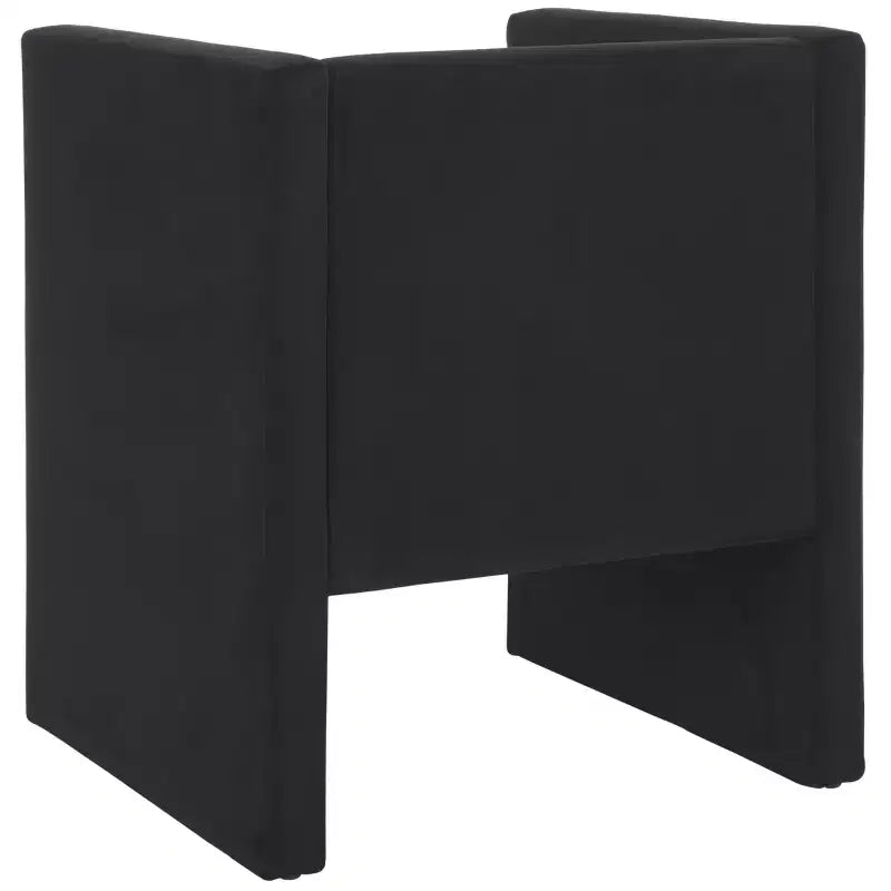 Velvet Accent Chair with Wood Frame
