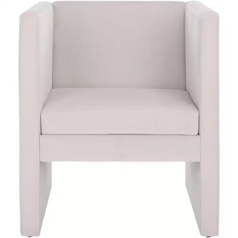 Velvet Accent Chair with Wood Frame