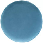 Pouf rotondo in velluto con base in metallo dorato