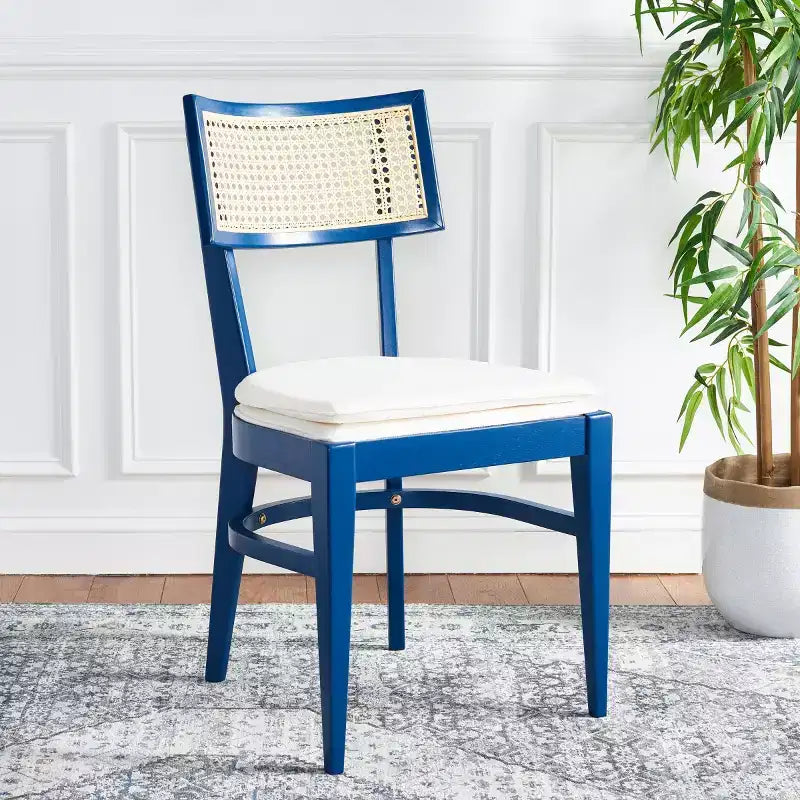 Cane Dining Chair with Cushion