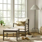 Wood Frame Pillow Top Accent Chair Cream - Threshold with Studio McGee