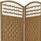 Divisorio in fibra intrecciata a 3 pannelli, alto 170 cm