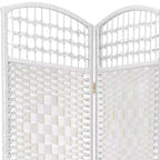 Divisorio in fibra intrecciata a 3 pannelli, alto 170 cm
