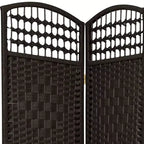 Divisorio in fibra intrecciata a 3 pannelli, alto 170 cm