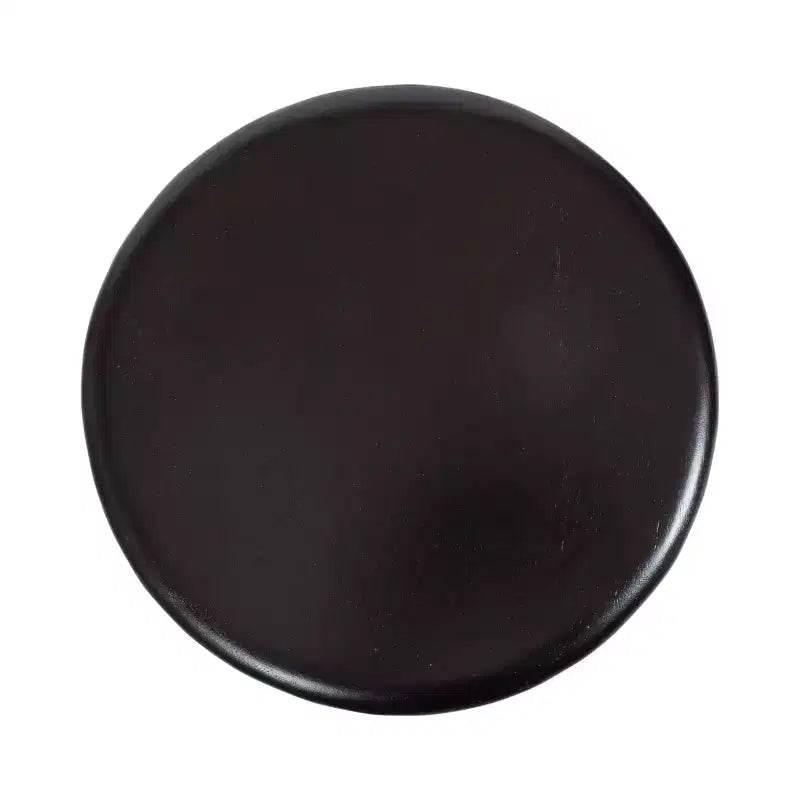 Round Solid Wood Accent Table with Pedestal Base