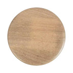Tavolino rotondo di design in legno massello con base a piedistallo