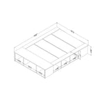 Letto Contenitore con Cesti