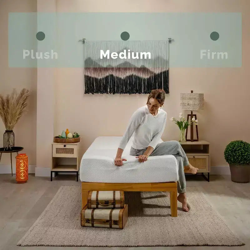 Bryt Green Tea Cooling Memory Foam Mattress - Bed Mattress in A Box