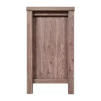 Mobile buffet in legno multistrato con ripiano aperto, 2 cassetti e 2 ante in vetro temperato