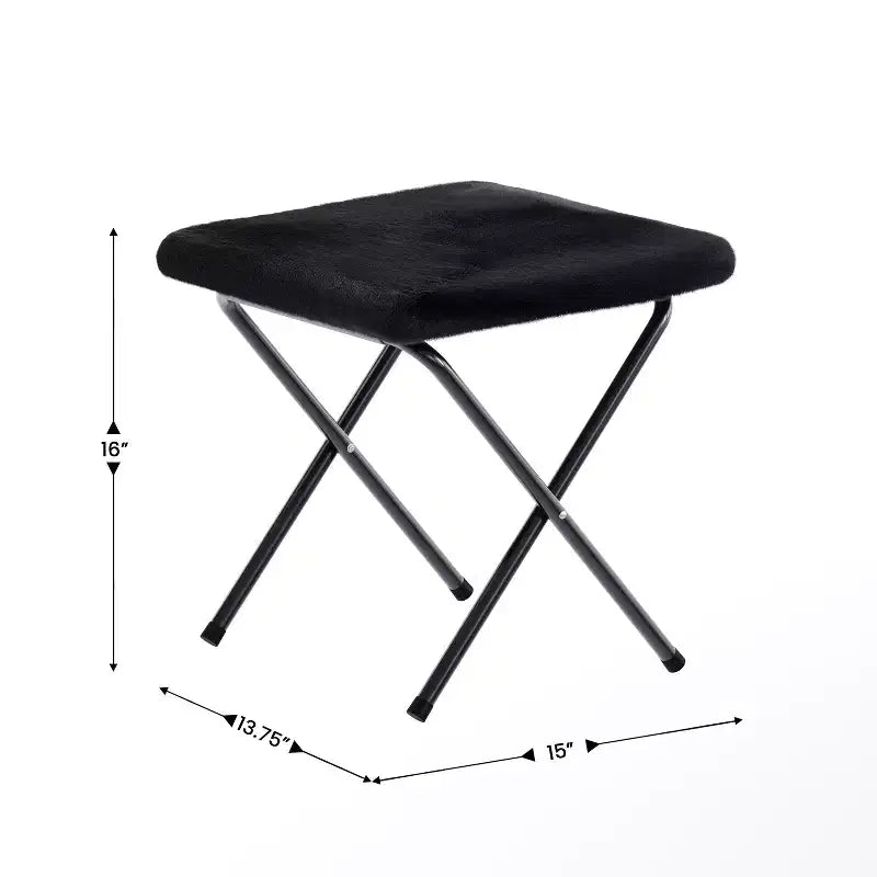 Oversized Folding Saucer Chair and Ottoman for Dorm, Bedroom