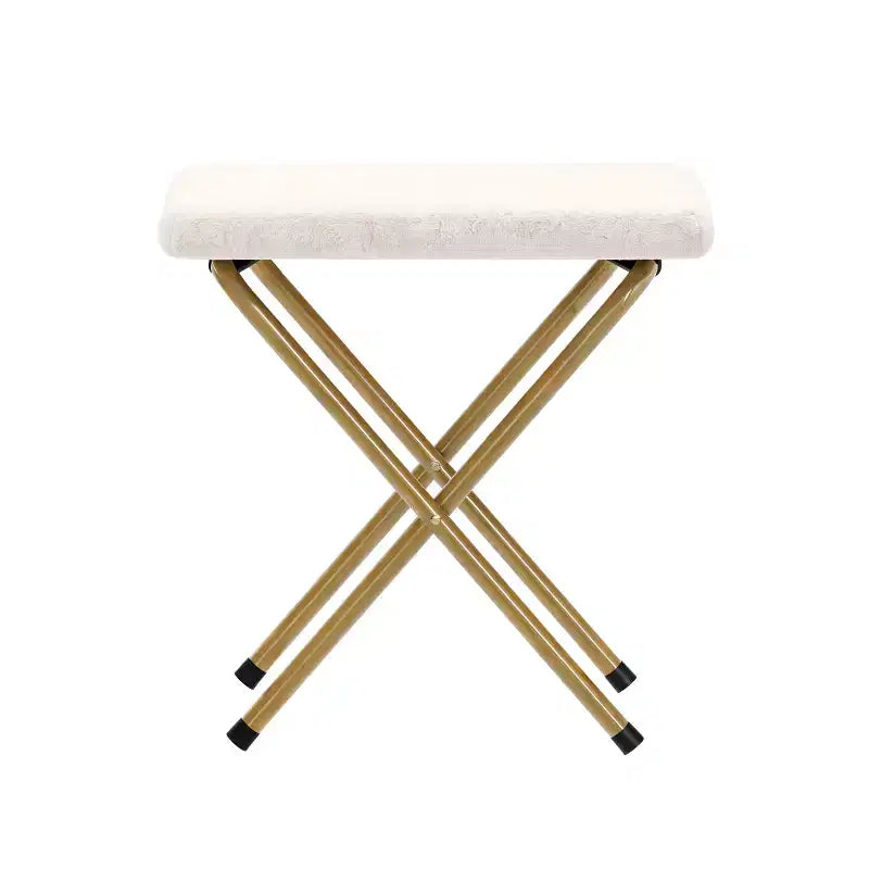 Oversized Folding Saucer Chair and Ottoman for Dorm, Bedroom