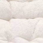 Sedia a disco pieghevole e poggiapiedi oversize per dormitorio, camera da letto