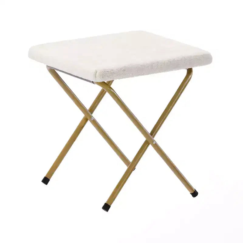 Oversized Folding Saucer Chair and Ottoman for Dorm, Bedroom