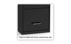 Classificatore verticale a 3 cassetti, formato Letter, nero, 35,6 x 45,7 x 88,6 cm