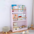 3 Tier Floor Standing Bookshelf, Modern Open Storage Display Bookshelf, Kids Bookcase Storage Organizer for Living Room Kids Room Nursery White