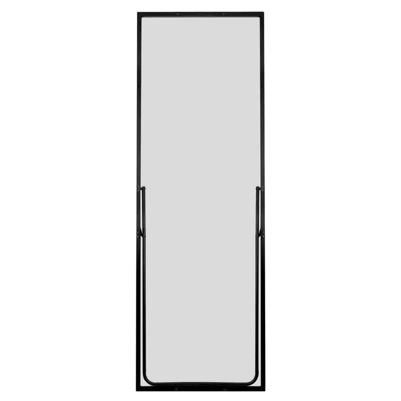 64x21 Square Aluminum Leaner Mirror with Kickstand