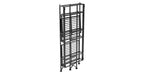 Scaffale portaoggetti pieghevole in metallo a 3 ripiani da 82,5 cm