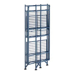 Scaffale portaoggetti pieghevole in metallo a 3 ripiani da 82,5 cm