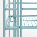 Scaffale portaoggetti pieghevole in metallo a 3 ripiani da 82,5 cm