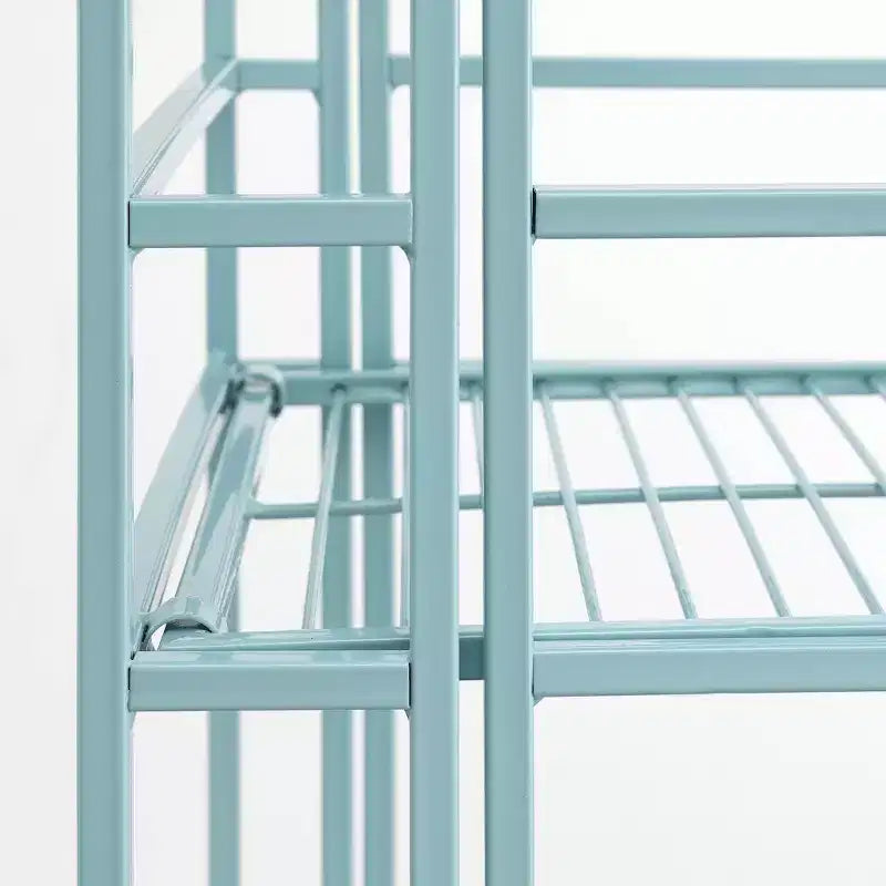 32.5" 3-Tier Foldable Metal Storage Shelf