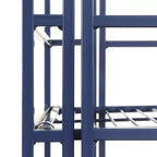 Scaffale portaoggetti pieghevole in metallo a 3 ripiani da 82,5 cm