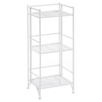 Scaffale portaoggetti pieghevole in metallo a 3 ripiani da 82,5 cm