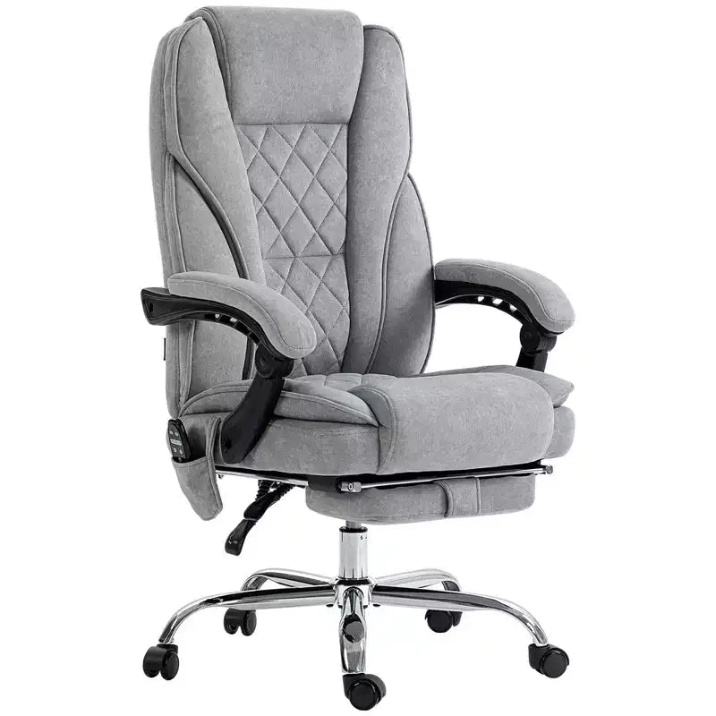 Executive Massage Office Chair with Adjustable Height and Footrest