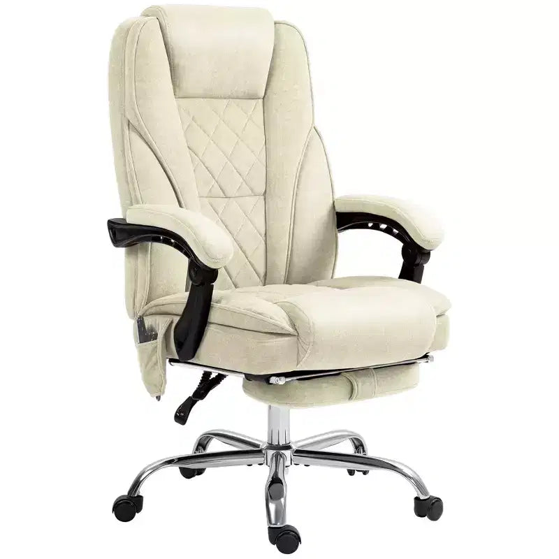 Executive Massage Office Chair with Adjustable Height and Footrest