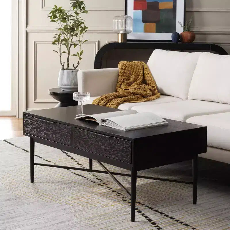 2 Drawer Coffee Table with Storage