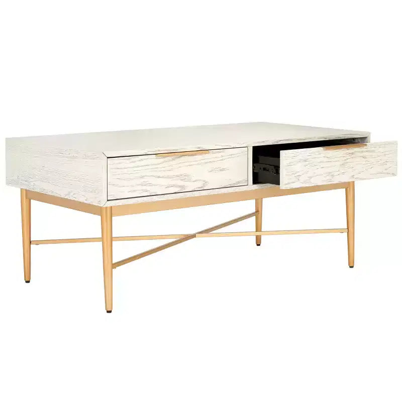 2 Drawer Coffee Table with Storage