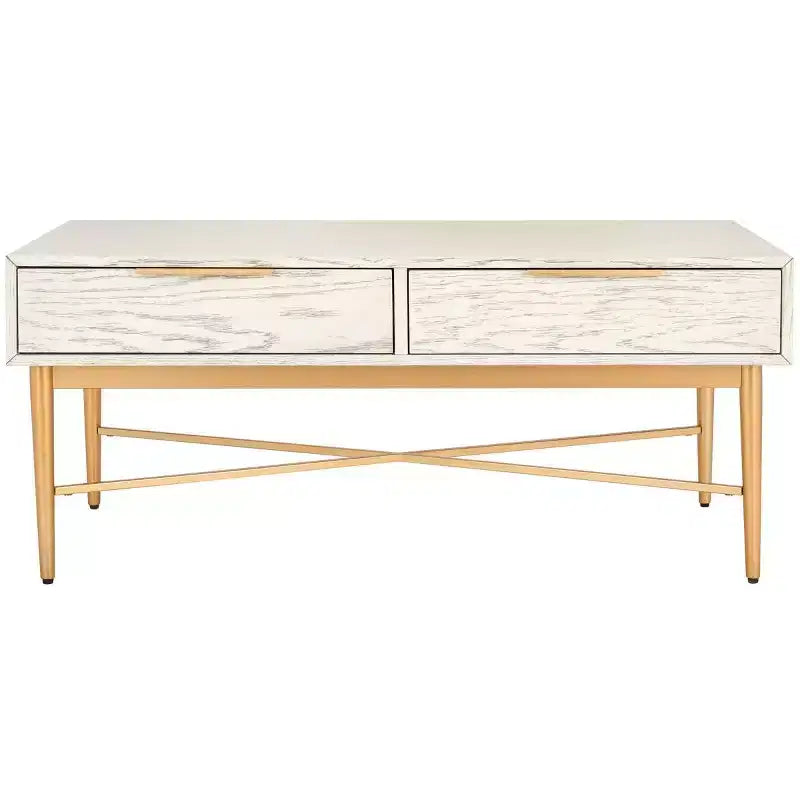 2 Drawer Coffee Table with Storage
